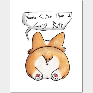 Corgi Butt Posters and Art